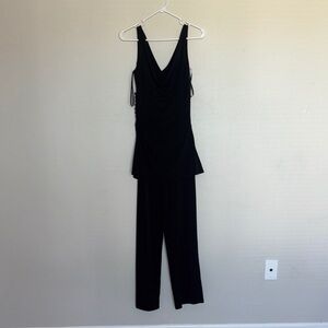 White House Black Market Sleeveless Black Jumpsuit